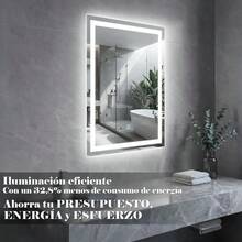 Mirror Front Lamp - Rectangular With Frame - View 9