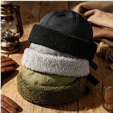 Vintage Fashion Landlord Cap, Autumn/Winter Padded Warmth, European And American Hip Hop Street Style Brimless Hat - Flat Cap - View 1