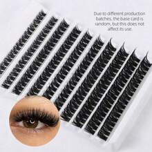 Artificial Mink Fur Cluster False Eyelashes 0.07mm D Curl Natural Fluffy Mixed Length (9-16mm) Suitable For Beginners DIY Thick Eyelash Extensions - View 10