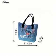 Miniso Disney Lilo & Stitch Cute Handheld Shoulder Tote Bag, Stitch Tongue-Out Pattern Shoulder Tote Bag For Daily Use - Pink - View 6