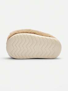 Balabala Boys Girls Cute Warm Winter House Slippers Soft Indoor Footwear - Camel - View 3