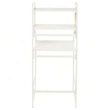 Adjustable Laundry Room Shelf, Expandable Over Toilet Washing Machine And Dryer Storage Rack, Laundry Room Storage And Organizer Standing Shelf - White - View 5