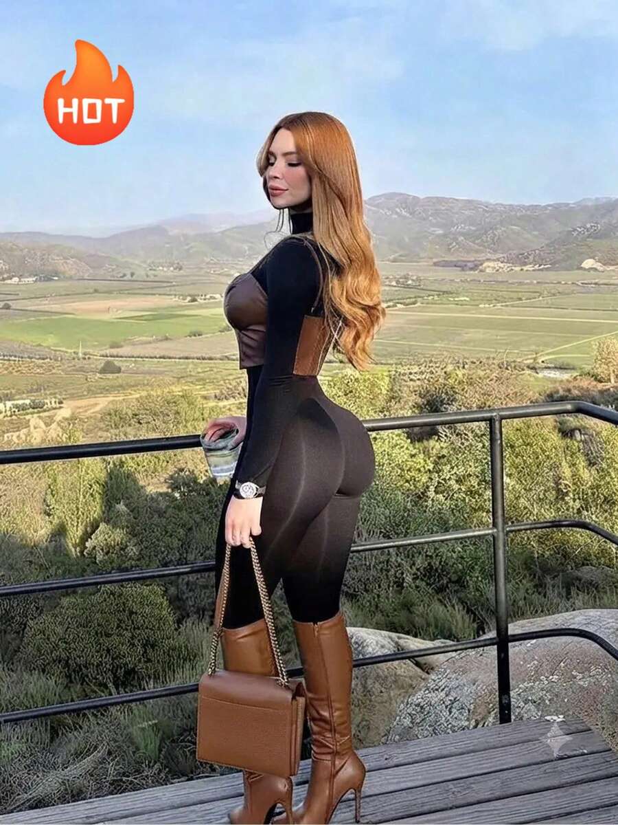 Plus Size Leggings - Black - View 1