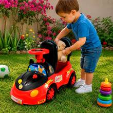 Kids Push Ride-Ons - Red - View 6