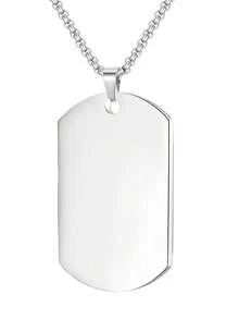 MECYLIFE 1 Piece Of Engravable Stainless Steel Tag Necklace Suitable For Men - Dog tag - View 6