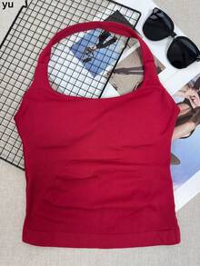 Plus Size Sweater Bodysuits - Red - View 1