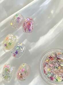 2 Boxes Fall, Autumn, Fall Nails Dreamy Girl Star Cute Youth Series Glitter Sequins Suitable For Autumn Nail Decoration - Multicolor - View 1