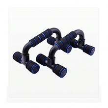 Soporte para Flexiones Push Up Lagartijas Pecho Triceps Fitness Armable y Portátil - azul - Ver 1