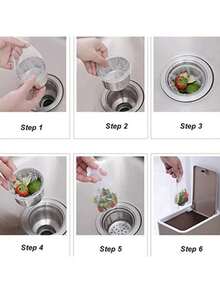 200/100pcs Disposable Sink Strainer Filter Bags (Includes 1 Storage Box), Kitchen Food Waste Collection Mesh, Anti-Clogging Drain Filter Bags, Suitable For Kitchen Sinks, Use And Throw Away, Lift And Toss Food Waste Directly, No Need To Wash Greasy Filter Mesh By Hand, Good Breathability, Rapid Drainage While Trapping Residue, Prevents Water Accumulation And Overflow, Fits Most Standard Kitchen Sink Strainer Baskets, Easy To Install And Remove, Reduces Food Residue Adhesion, Inhibits Drain Odor, Reduces Kitchen Cleaning Burden - Sink Filter Bag - View 4