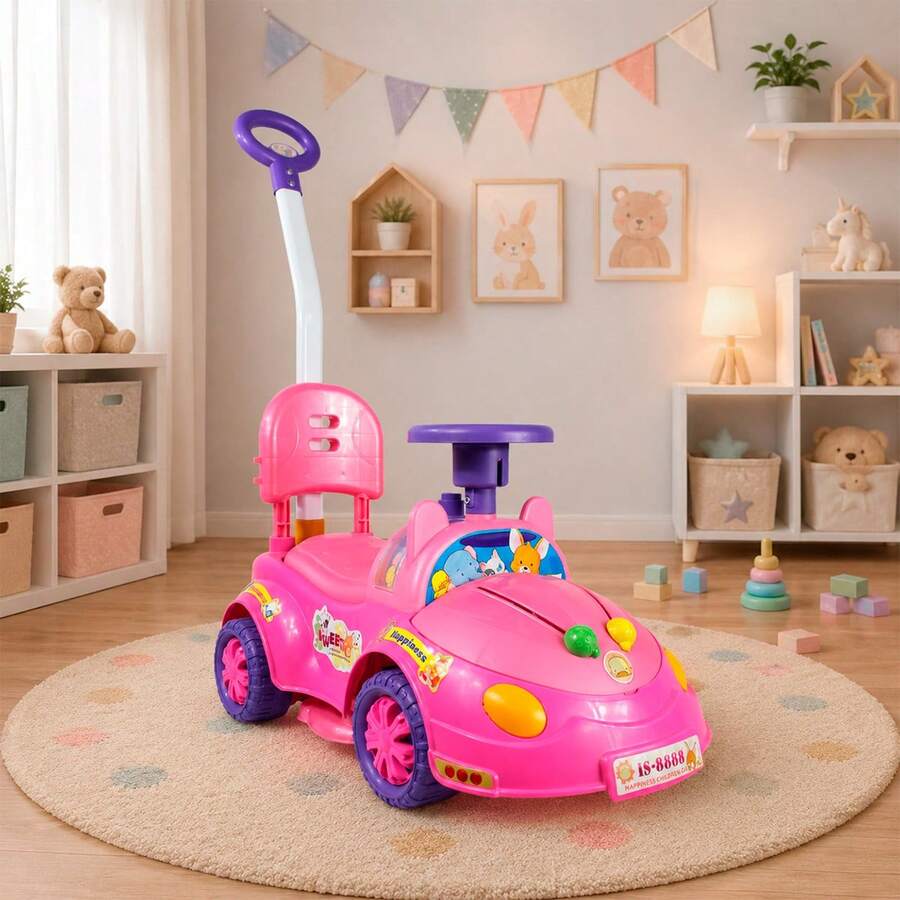 Kids Push Ride-Ons - Rose Red - View 1