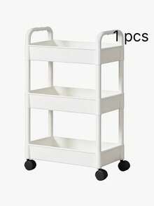 Multi-Tier Rolling Storage Cart - Compact Design Saves Space, Sturdy Plastic Structure, Suitable For Kitchen, Bathroom, Bedroom, Office, Warehouse, Garage - Easy Assembly, Multi-Functional Multi-Tier Shelving Unit, Home Storage Rack, Requires Manual Assembly - Car Storage Rack/Black - View 16