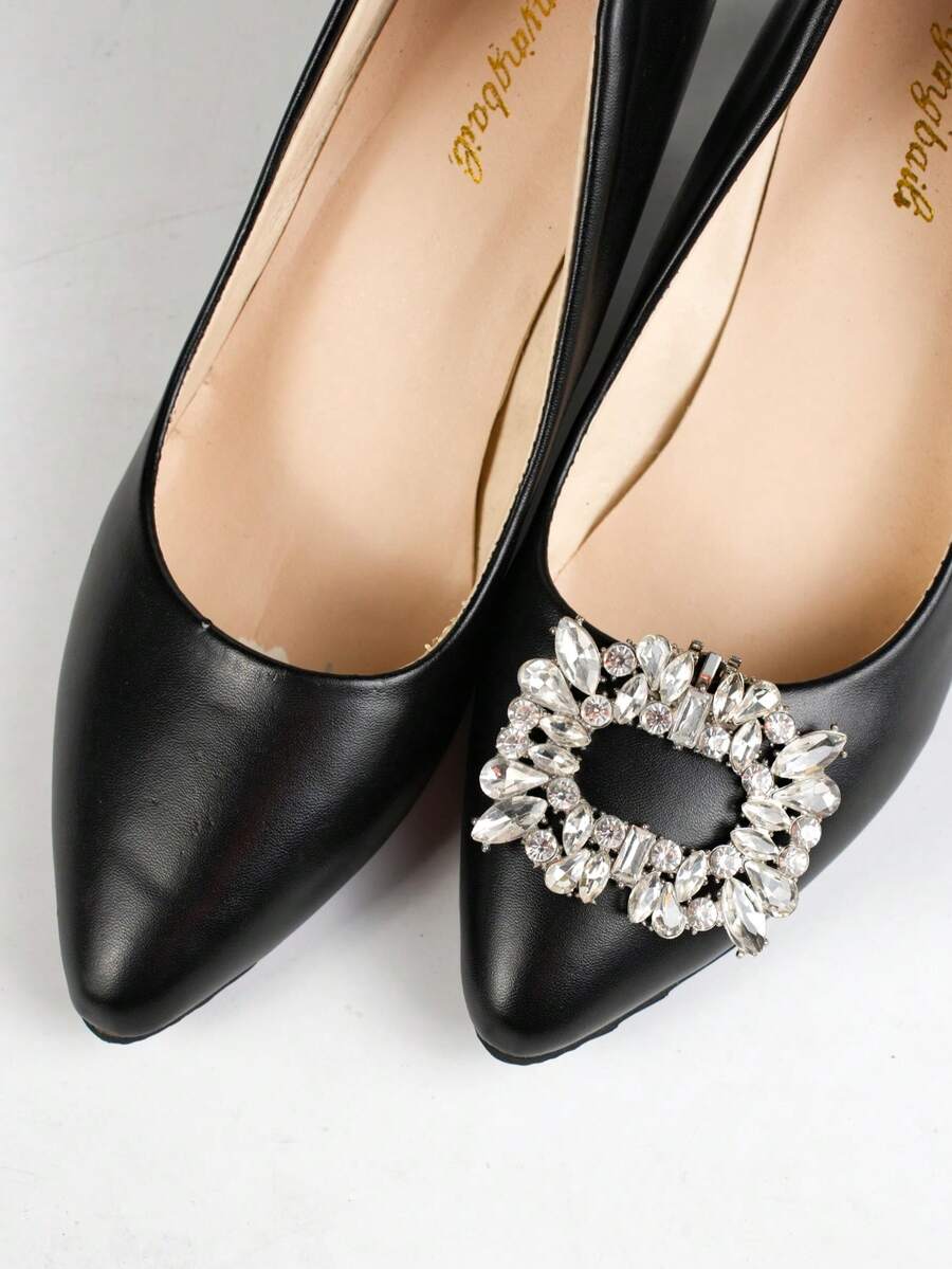 1PC High Heel Shoe Decoration, Shiny Design, DIY High Heel Shoe Accessory, Wedding Season - High Heel Buckle - View 1