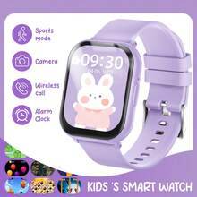 2026 New Smart Watch For Kids And Teens, Perfect Gift For Easter, Children's Day, Party And Birthday. 1.83-Inch Large Screen, 300mAh Neutral High-Definition Full-Screen Soft Silicone Strap, Weather Push, Customizable Widgets, Essential For Children's Daily Life - Multicolor - View 2