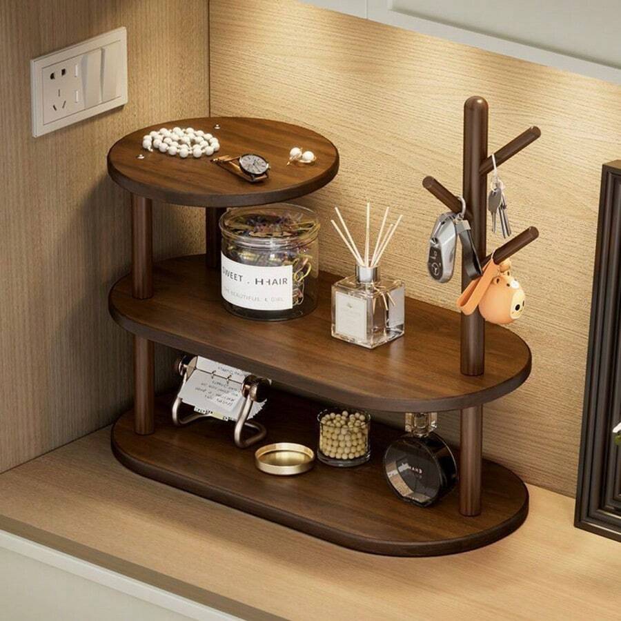 Rak Penyimpanan Meja Berbentuk Pohon, Tempat Perhiasan, Gantungan Kunci, Dekorasi Pintu Masuk, Pengait Organizer, Rak Multifungsi - View 1