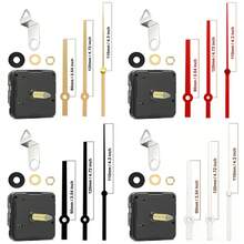 4pcs Quartz Clock Movement Kit, 2pcs 23mm Shaft Length, 2pcs 28mm Shaft Length, Includes 4 Clock Hands: Gold + Red + Black + White, For Repair, Replacement, DIY Clock Making, Wall Decor, Creative Gift - 4pcs - View 13