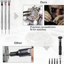 147PCS Watch Repair Tool Kit Back Case Opener Remover Spring Pin Bars Watchmaker - CZP170 - View 5
