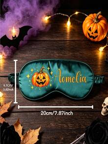 Mặt nạ ngủ Halloween in tên tùy chỉnh cá nhân hóa, quà tặng ngày lễ cho nữ và bé gái, phụ kiện tiệc Halloween - Nhiều màu - Xem 7