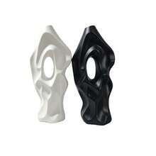 A Plastic Vase With A Cut-Out Design-A Modern Decorative Piece Suitable For Home Decor, Living Rooms, Bedrooms, Bookshelves, Tabletops, And More. - B - View 7