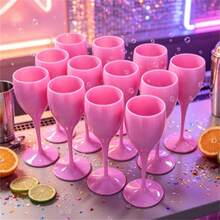 6/4/2pcs Reusable Champagne Glasses, Ivory White Royal Champagne Glass Set, Elegant Long Stem Drinkware, Suitable For Weddings, Large Banquets, Holiday Parties, Housewarming, Family Dinner Table Decor - View 10