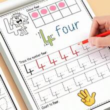 Calligraphy Practice Book 32 Pages Learning To Write Numbers 0-30 Children Kindergarten Workbook - Yellow - View 5