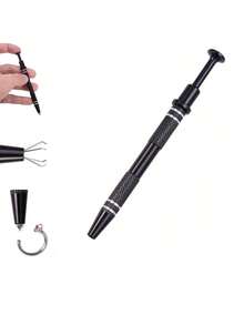 Piercing Ball Grabber Tool, 4 Claw Jeweler's Pick Up Tool Piercing Ball Gripper Stainless Steel Pearl Grabber Pick Up Tool, Curated - Multicolor - View 7