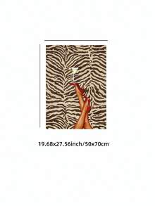 1/3pcs Frameless Brown Leopard Zebra Skateboard Y2K Wall Art Dorm Gift - Multi-color - View 18
