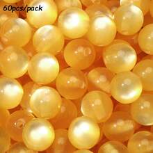 60pcs 10mm Multicolor Resin Imitation Cat Eyes Round Beads,DIY Handmade Jewelry Making Loose Beads Accessories - Beads - View 10