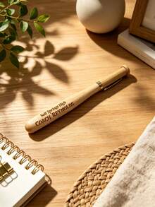 Personalized Baseball Bat Shaped Pen: Wedding, Groomsman Gift - Khaki - View 7