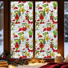Funko Merry Grinchmas 門飾貼紙，單張 Grinch 角色牆貼，聖誕派對裝飾 - 均碼 - 查看 2