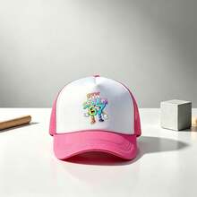 1PC Mesh Trucker Hat, SIX SEVEN Cartoon Number Character Print, Breathable Mesh Back, Adjustable Unisex Cap For Daily, Street, Outdoor & Travel - Multi-color - View 6