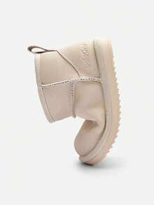 Balabala Baby Unisex Winter Snow Boots Soft Thick Warm Infant Footwear - Off-white - View 6