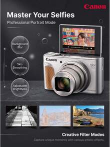 Canon PowerShot SX740 HS Digital Camera | Approx. 20.3 Megapixel + 40x Optical Zoom (80x Zoom Plus) | 4K Video + Time-Lapse Movie | Wi-Fi/Bluetooth Wireless Transfer | Intelligent IS | 46 Filters | Compact Telephoto Camera For Home And Travel - View 4