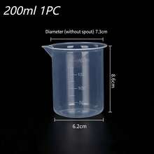 100/200/500/1000ml Measuring Cup, Thickened PP Measuring Cup, Graduated Plastic Beaker, Multi-Functional Liquid Measuring Cup, Suitable For Kitchen And Laboratory - Multicolor - View 21