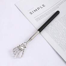 2pcs Stainless Steel Back Massager - Skull Shaped, Retractable Back Massager With Stainless Steel And Rubber Handle, Portable Retractable Tool, Instant Back Pain Relief, Suitable For Thanksgiving, Birthday, Christmas Gifts, Back To School, Travel, Home Essentials, Spa, Massage Tool - Multicolor - View 17