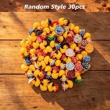 10pcs/Set | Mini Size, Handmade Resin Figurines, Cute & Playful Cowboy Duck Style, Cowboy Hat Pattern Duck, Compact Tiny Shape, Exquisite Details, DIY Landscape Decoration Accessories, Suitable For Aquarium, Dollhouse, Garden, Home Desktop, Perfect For Party, Christmas And Holiday Indoor/Outdoor Decoration Projects - Multicolor - View 11