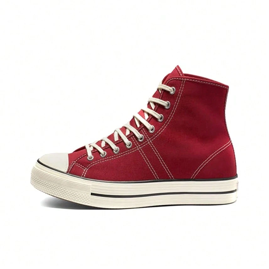 Converse Lucky Star High Top Classic Versatile Durable High-Top Canvas Shoes Unisex Red/White - Red - View 1