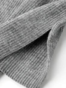 Áo len dệt kim kiểu Hàn Quốc phối camisole nhiều lớp 2 trong 1/phong cách deconstructed tay dài cho buổi tối, hẹn hò, du lịch, mặc hàng ngày mùa thu/đông - Xám - Xem 6