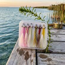 6 Buah Umpan Pancing Fly Fishing Bionic Clouser Minnow Warna Campuran, Kait Logam Tahan Karat untuk Sungai dan Danau Air Tawar dan Air Asin - A - View 1