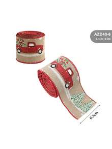 1pc Christmas Decoration Christmas Snowman Ribbon Christmas Ribbon Christmas Tree Decoration Ribbon Gift Decoration Ribbon, Decorative Wrapping Accessory, Gift Wrapping Band, Suitable For Christmas Celebration, Holiday Party, Home Decoration Gifts - Multiple Styles - View 16
