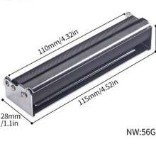 1pc Manual Stainless Steel Cigarette Roller, 70-110mm Cigarette Maker, Handheld Tobacco Rolling Tool, No Power Needed, Hand Cigarette Roller, Cigarette Rolling Accessory - Multicolor - View 13