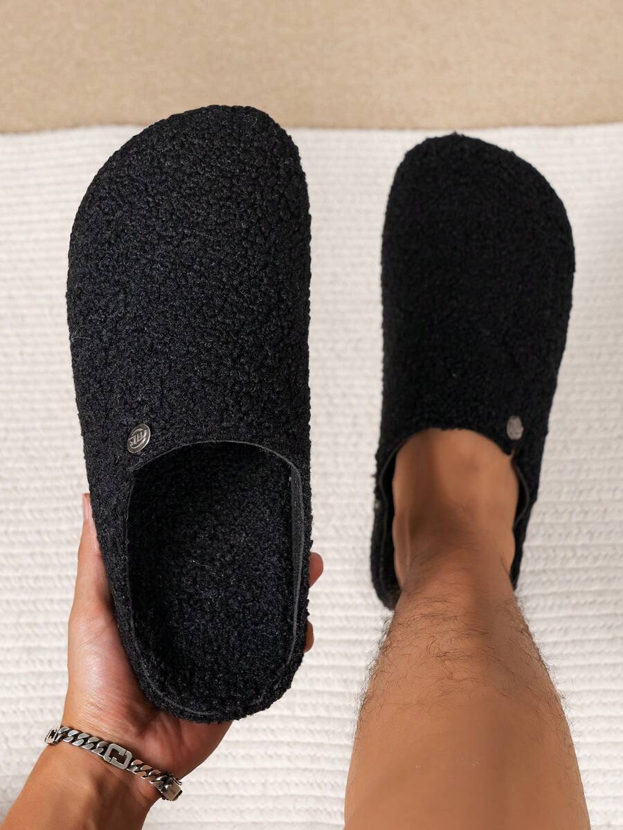 Men's New Fashionable Versatile Home Slippers, Outdoor Casual Holiday Party Slippers - Black - View 1