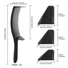 Curved Hair Clip Trimming Arc Comb Haircut Flat Top Hairstyle Comb Professional Hairdressing Curved Positioning Comb - Multicolor - View 9