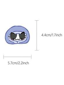 54PCS,Littel Cat Transparent Stickers,Scrapbook Supplies,Junk Journal Supplies,Creative And Aesthetic Design Sticker,Waterproof Decorative Stickers,Suitable For Mobile Phone Cases,Tablets,Mobile Phone,Laptops,Suitcases,Cars,Notebooks,Helmet,Guitar - Multicolor - View 4