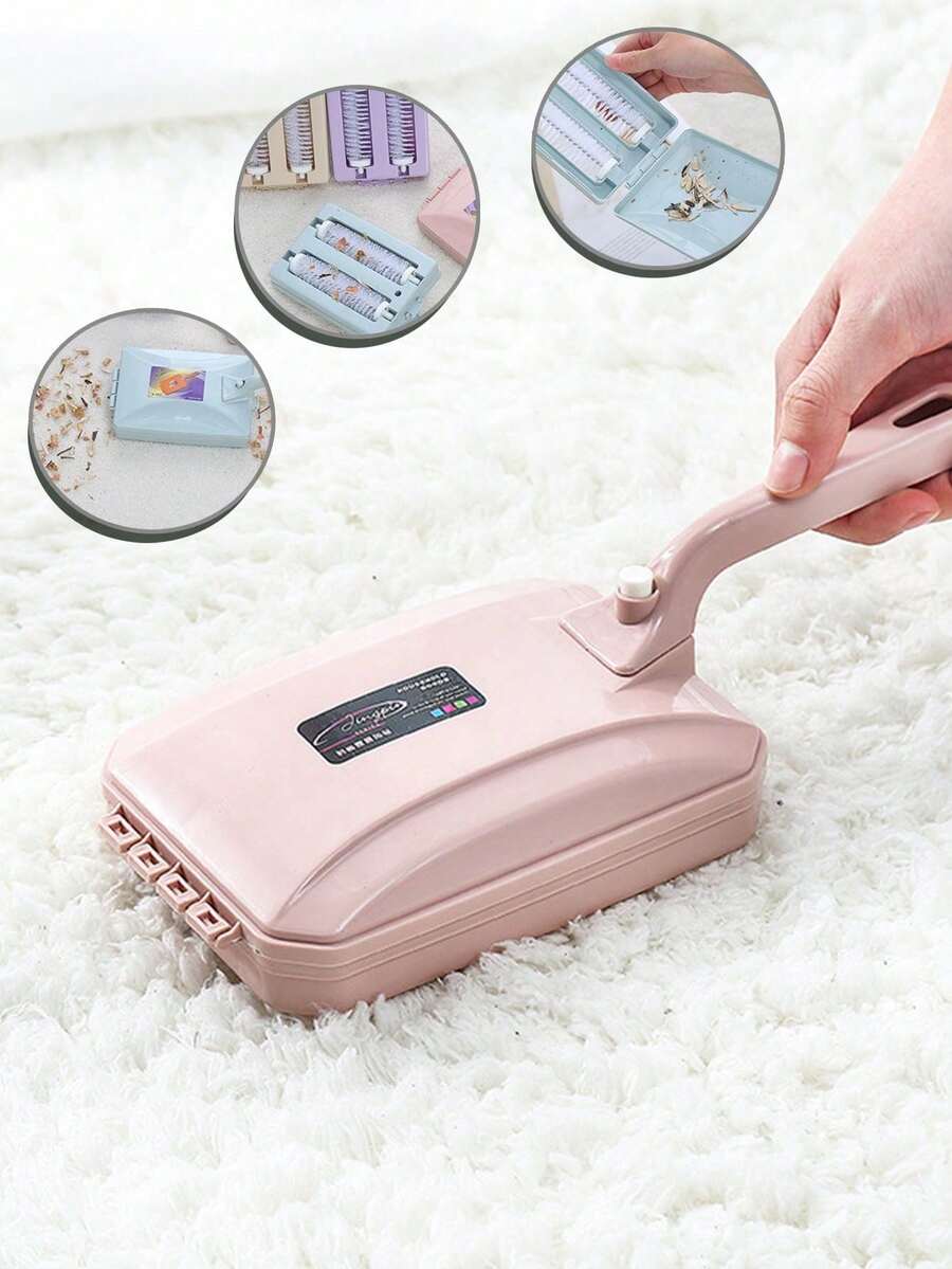 Bàn chải cầm tay di động làm sạch bụi vải, dụng cụ lấy xơ vải tái sử dụng, phù hợp cho sofa, chăn ga gối đệm, thảm và ghế ngồi, dụng cụ làm sạch tóc và bụi gia dụng nhiều màu