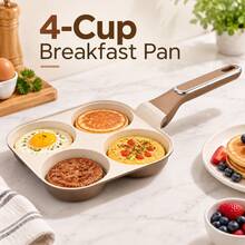Multi-Section Breakfast Pan Series – Egg, Omelet, Pancake And Grill Skillets - View 9