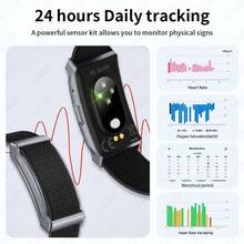 LIGE Pulsera Inteligente de Moda Nueva, Diseño sin Pantalla, Resistente al Agua, Múltiples Modos de Ejercicio, Registros de Seguimiento de Ejercicio, Monitoreo del Sueño - Ver 5