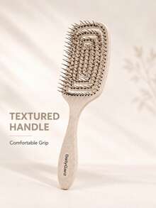 Sisir Rambut Aneka Warna, Sisir Penata Rambut Plastik Jerami Berbasis Bio, Desain Bingkai Terbuka Berventilasi Minimalis, Dengan Bulu Sikat Fleksibel, Bulu Sikat Berujung Bulat dan Pegangan Bertekstur yang Mudah Digenggam, Cocok untuk Perawatan Rambut Basah dan Kering, Cocok untuk Rambut Keriting, Bergelombang, dan Kasar, Untuk Wanita dan Anak Perempuan, Penggunaan di Rumah dan Saat Bepergian - Beraneka warna - View 3