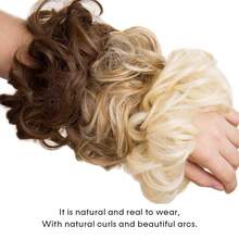 6 Inch Large Wave Elastic Hair Scrunchie - Multicolor - View 2