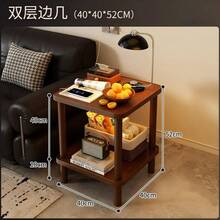 1PC Double-Layer Edge Table, Small Coffee Table On The Side Of The Sofa, Upper Layer Can Hold Water Cups, Table Lamps, Snacks, Small Edge Table, Living Room Storage Small Table, And Can Also Be Placed In The Bedroom As A Bedside Table. - Multicolor - View 5