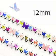60pcs Butterfly Theme Fairy Eyelashes, Summer Glitter, Perfect For Party Decoration And Concerts - D - View 10